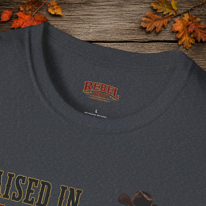 Raised Dirt Rodeo Cowgirl (Front)  Adult T-Shirt