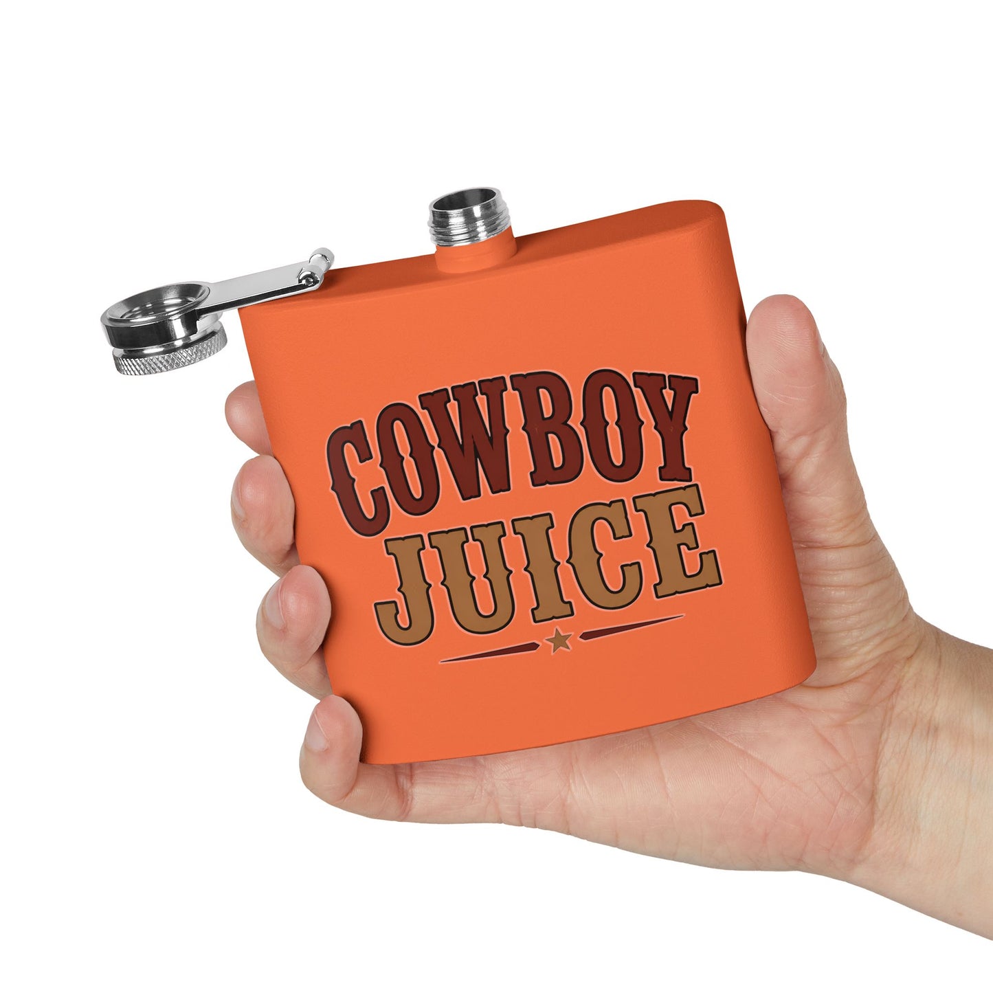 Cowboy Juice  Stainless Steel Flask, 6oz