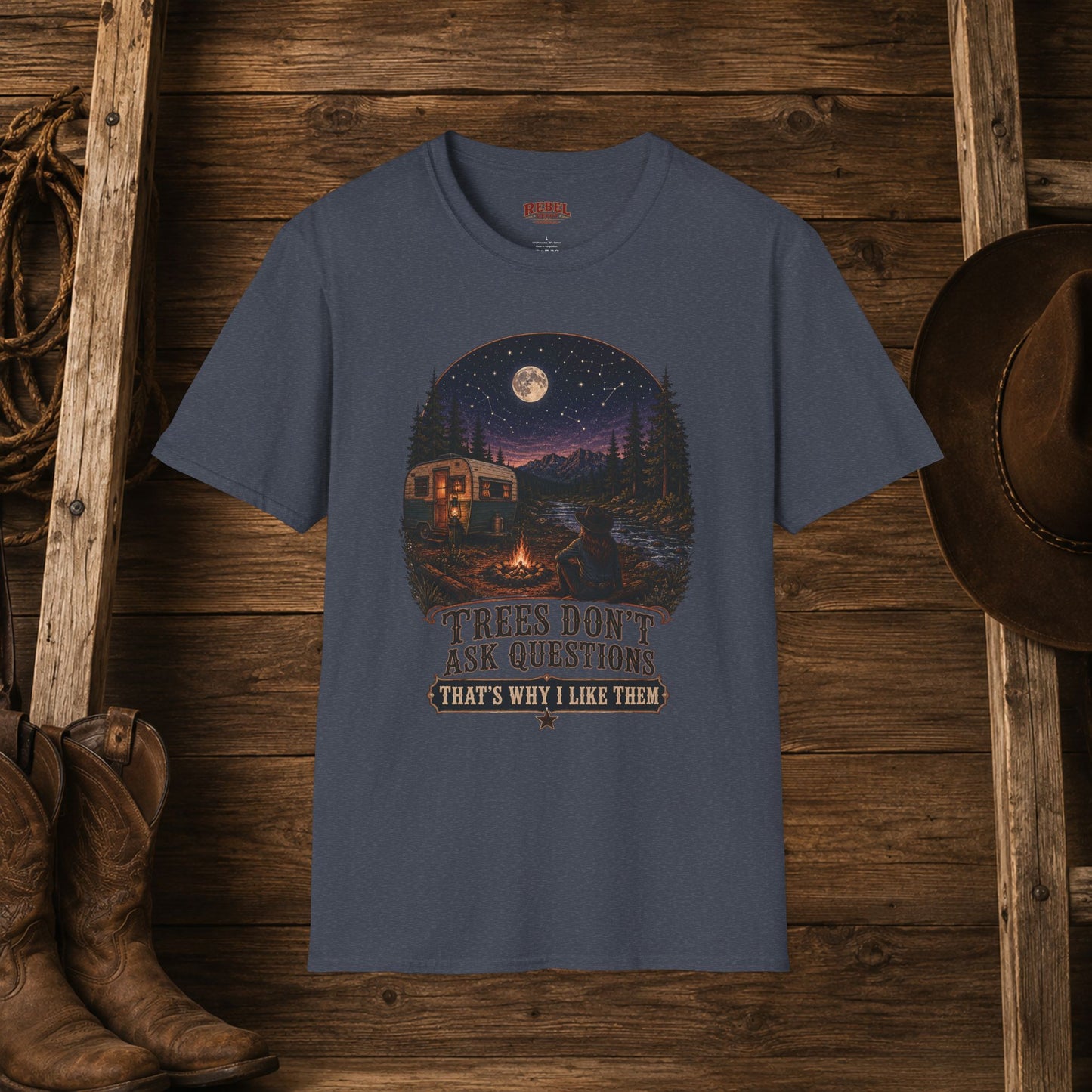 Tree's Don't Ask  Adult T-Shirt