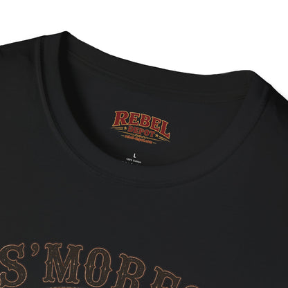 Smores Whiskey and Music   Adult Size T-Shirt
