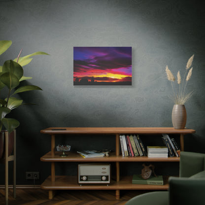 Farm Sunset Matte Canvas Art