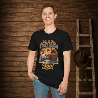 My First Rodeo Too   Adult Size T-Shirt