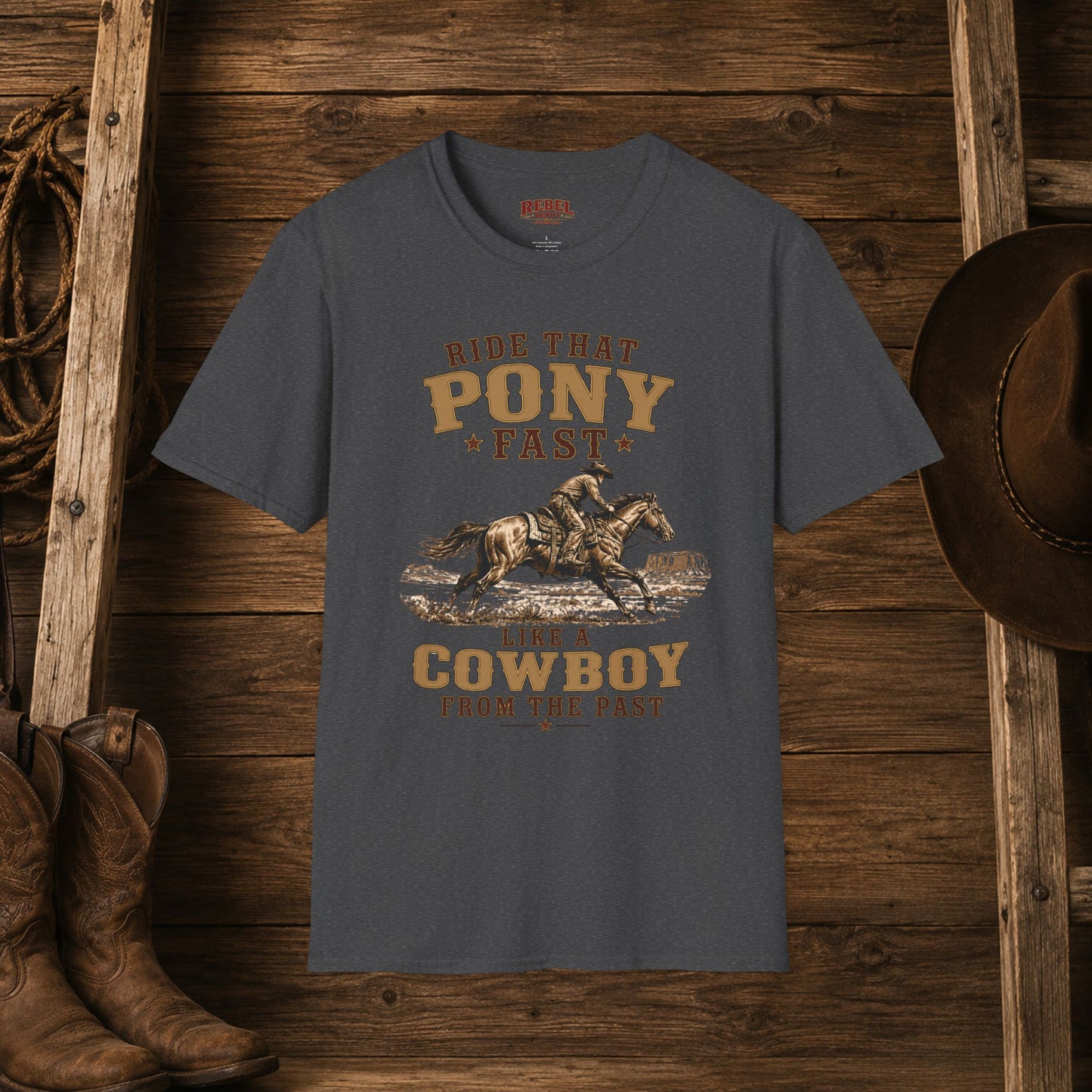 Ride That Pony Fast   Adult T-Shirt