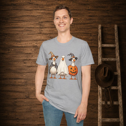 Spooky Geese   Adult Size T-Shirt