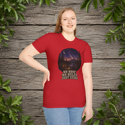 No Roof No Rules   Adult T-Shirt