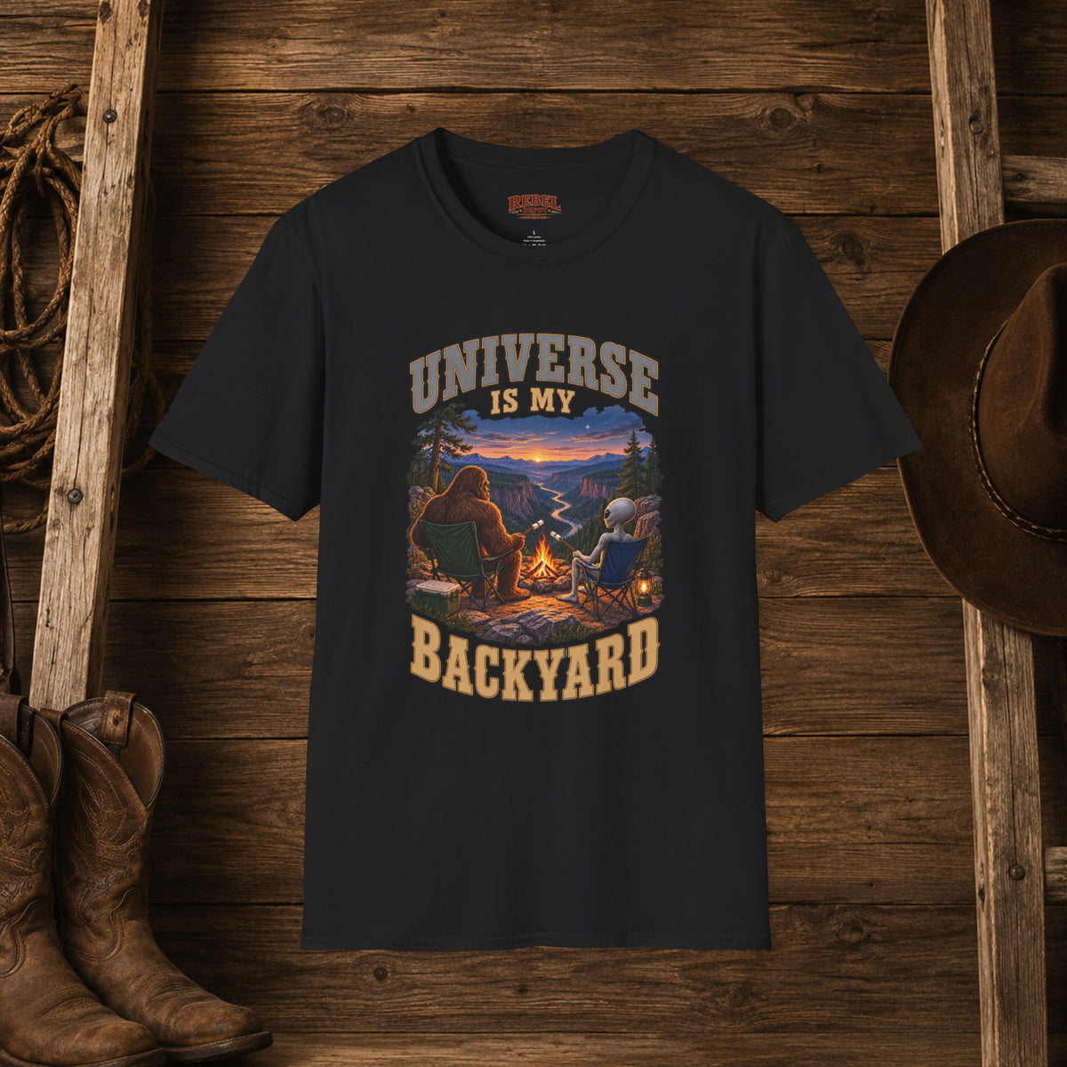 Universe Is My Backyard   Adult Size T-Shirt