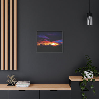Pasture Sunset Matte Canvas Art