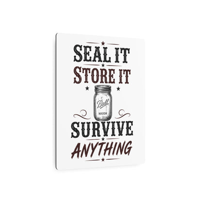 Seal Store Survive  Metal Art Sign