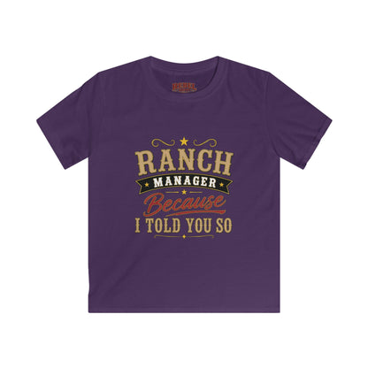 Ranch Manager Kids T-Shirts