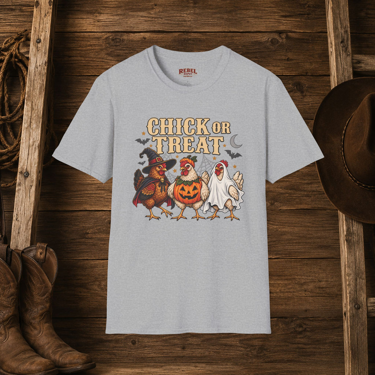 Chick Or Treat   Adult Size T-Shirt
