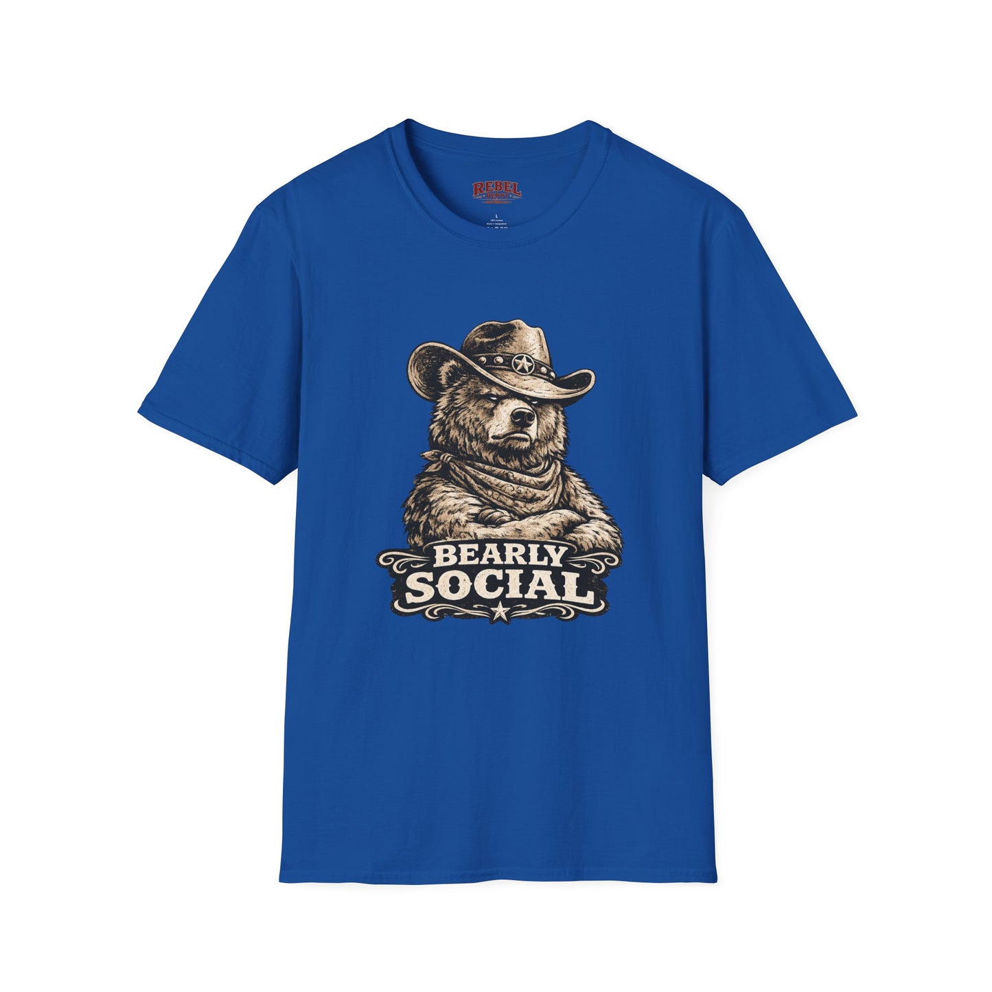 Bearly Social Cowboy T-Shirt