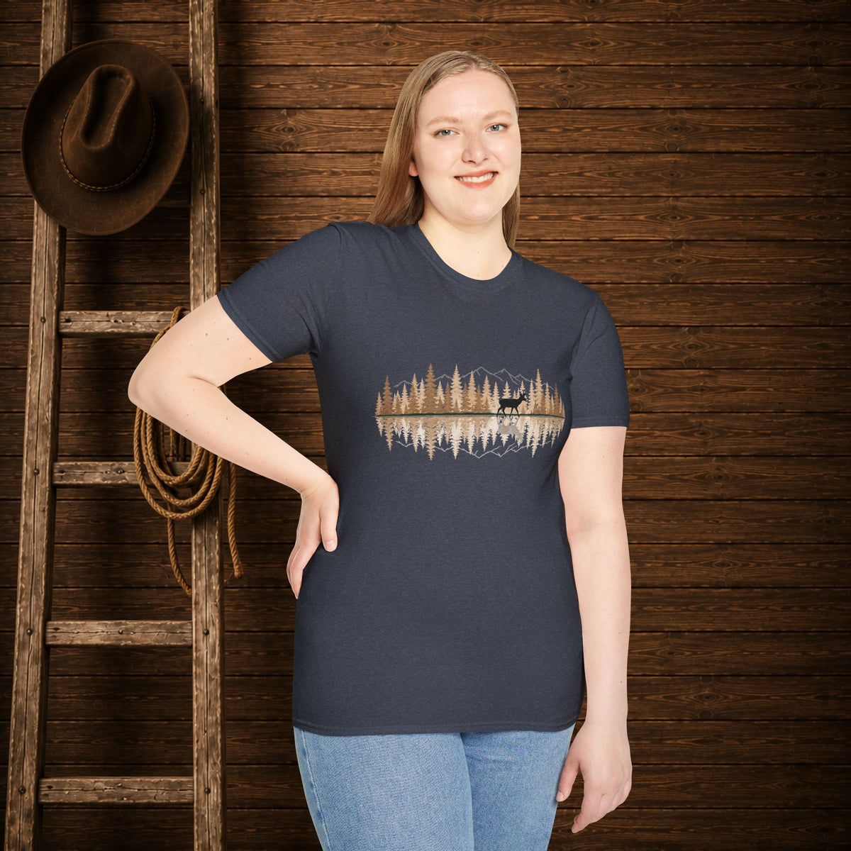 Pronghorn Reflection   Adult Size T-Shirt