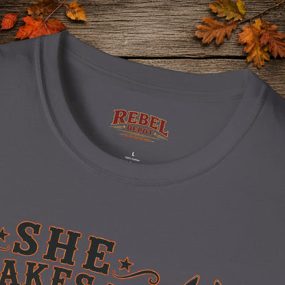 She's A Bow Hunter  Adult Size T-Shirt