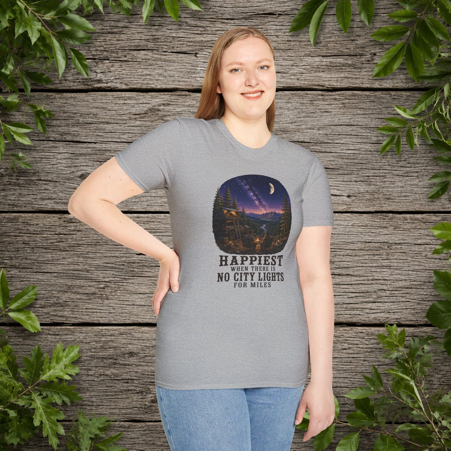 No City Lights   Adult T-Shirt