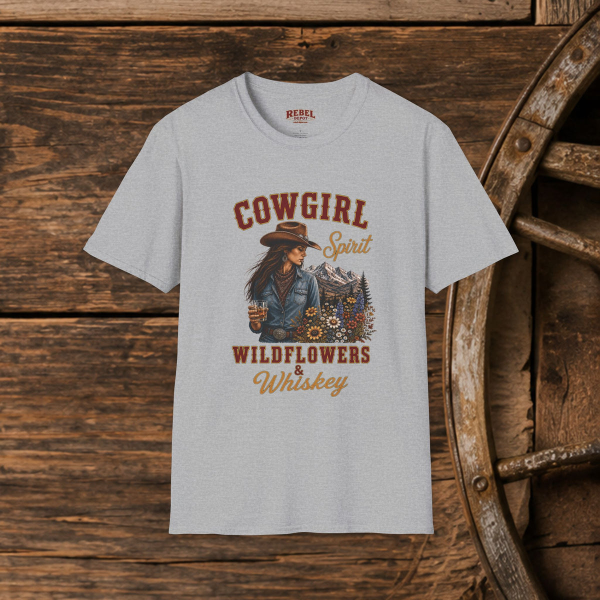 Cowgirl Spirit   Adult Size T-Shirt