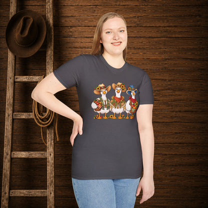 Fall Geese  Adult Size T-Shirt