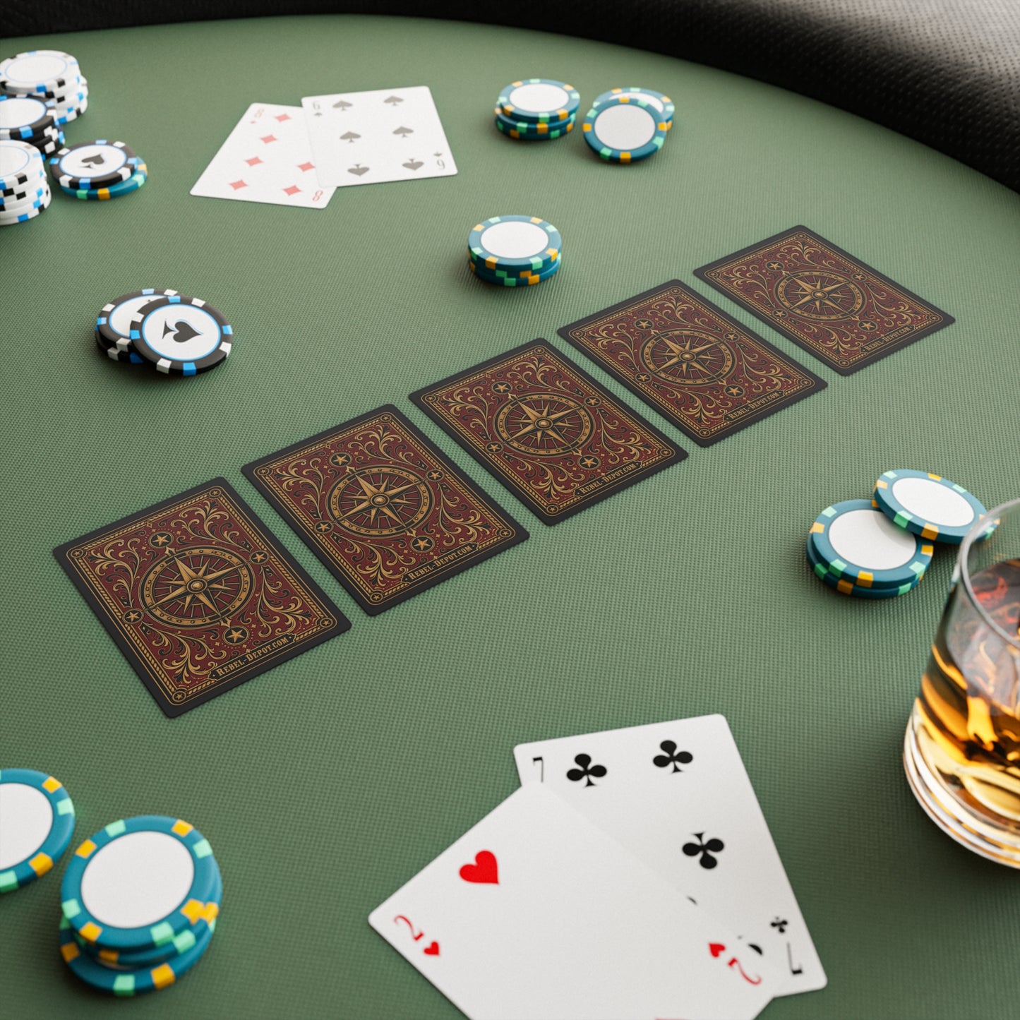 Compass Rose  Poker Cards