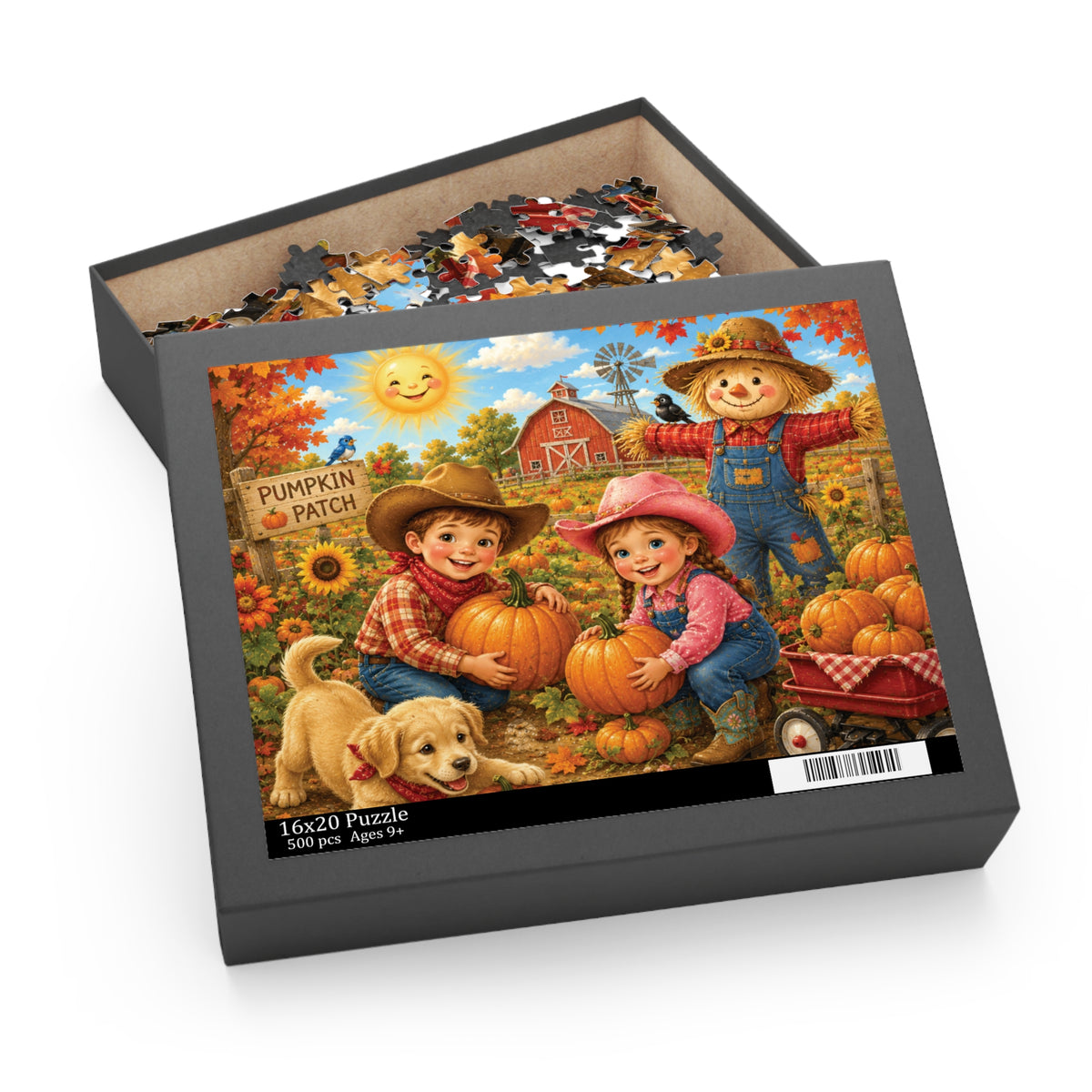 Pumpkin Patch Fun  Puzzle (120, 252, 500-Piece)