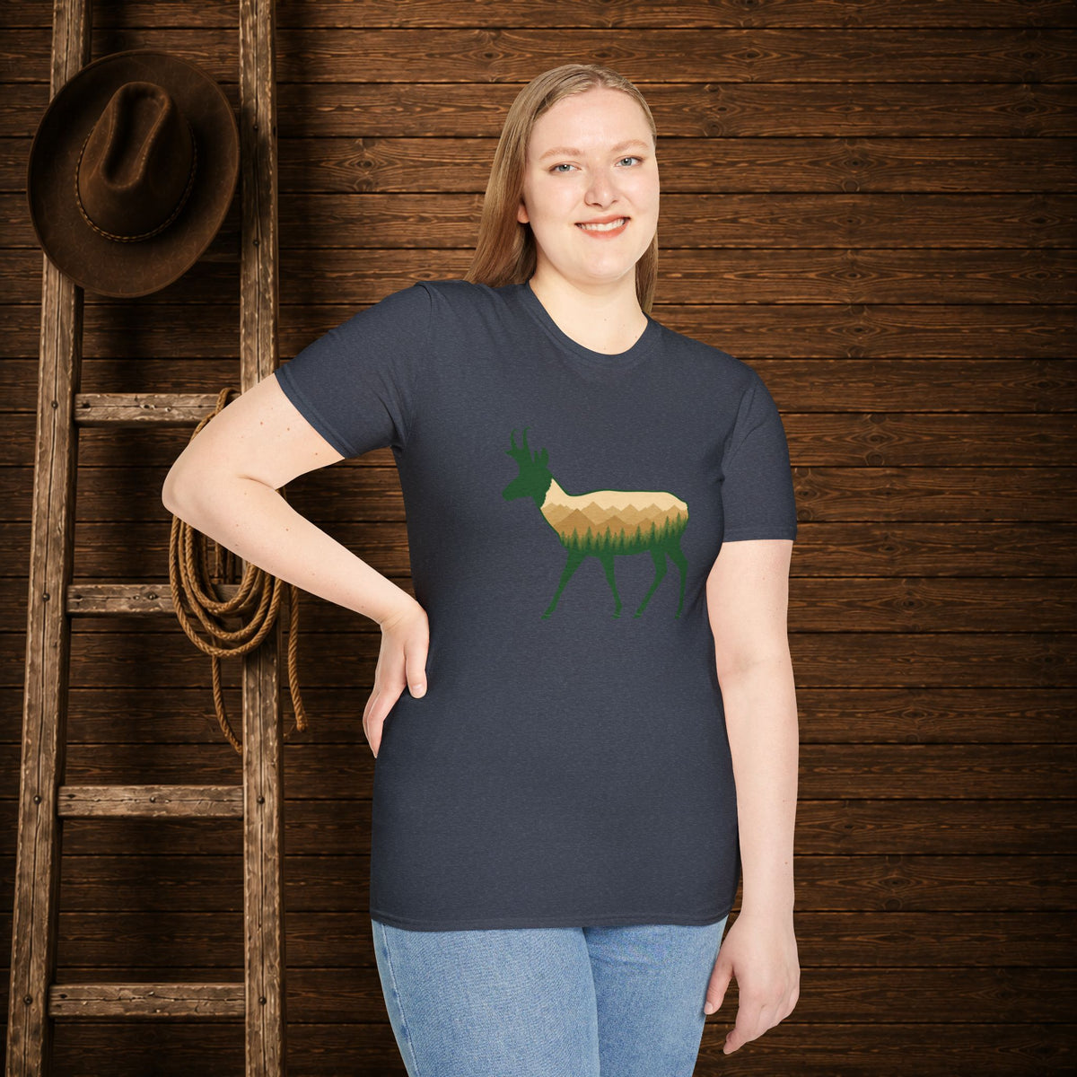 Wilderness Pronghorn   Adult Size T-Shirt