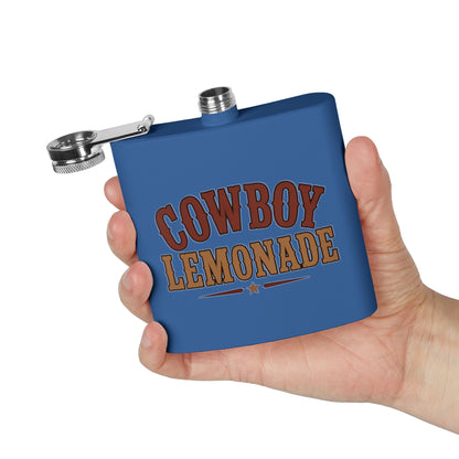 Cowboy Lemonade   Stainless Steel Flask, 6oz