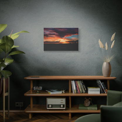 Country Sunset Matte Canvas Art