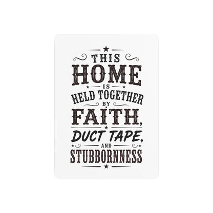 Home Held Together  Metal Art Sign