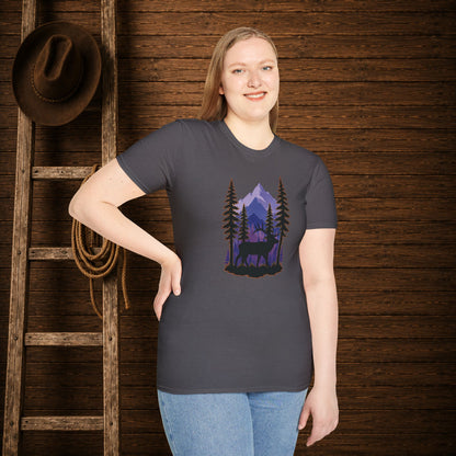 Twilight Elk   Adult Size T-Shirt