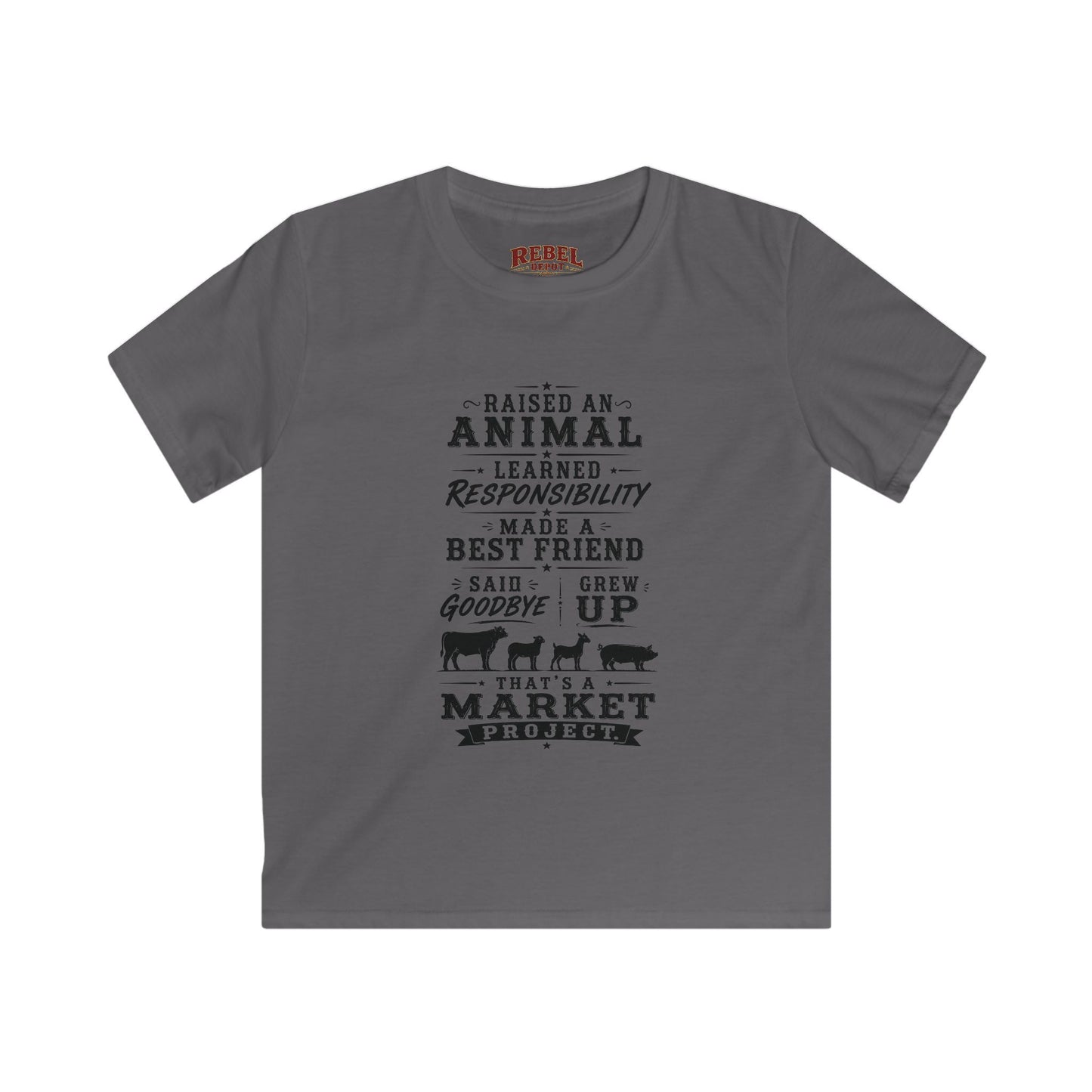 Market Project. Grew Up.   Kids Size T-Shirts