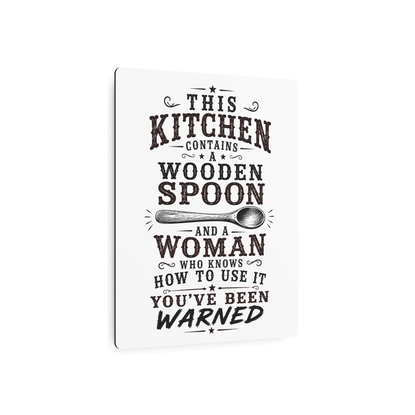 Wooden Spoon Kitchen  Metal Art Sign