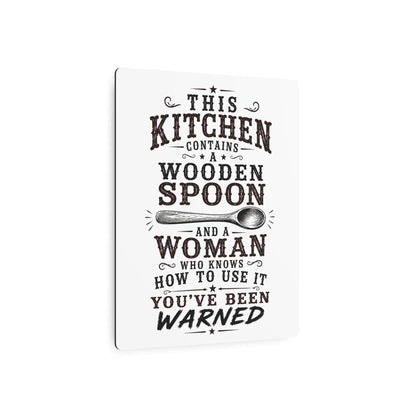Wooden Spoon Kitchen  Metal Art Sign