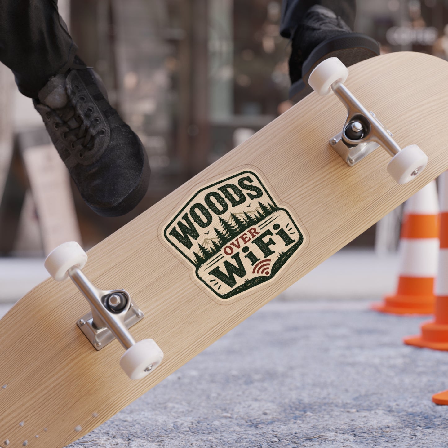 Woods Over WiFi   Transparent Outdoor Vinyl