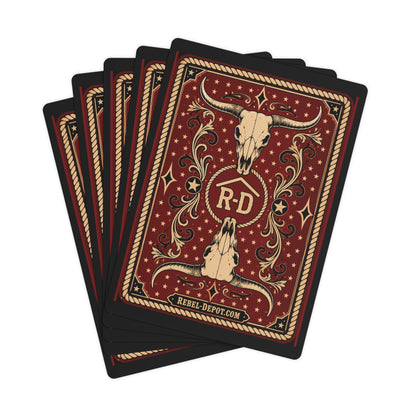 Cow Skull  Poker Cards
