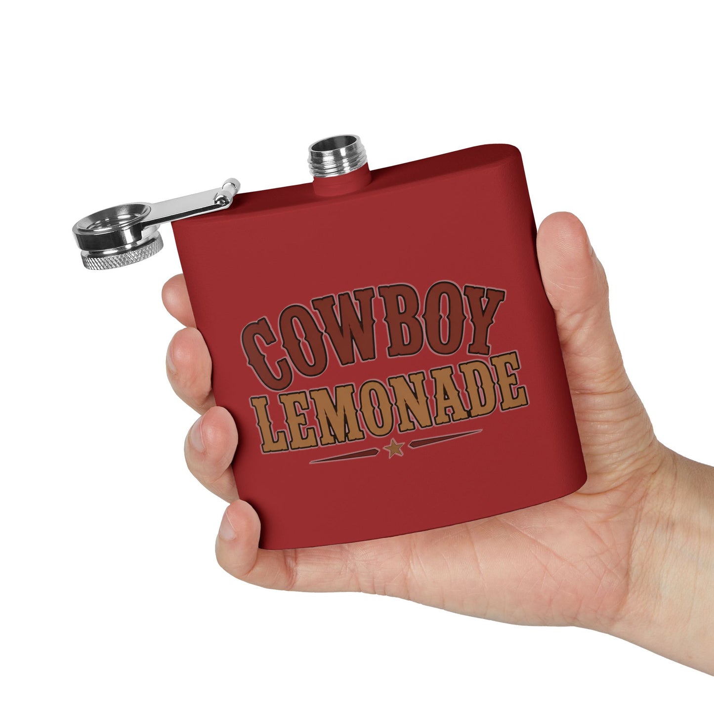 Cowboy Lemonade   Stainless Steel Flask, 6oz