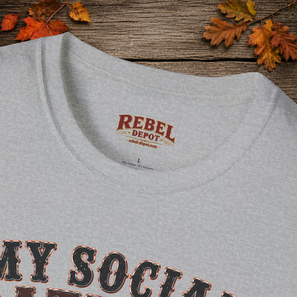 Social Battery Died  Adult Size T-Shirt