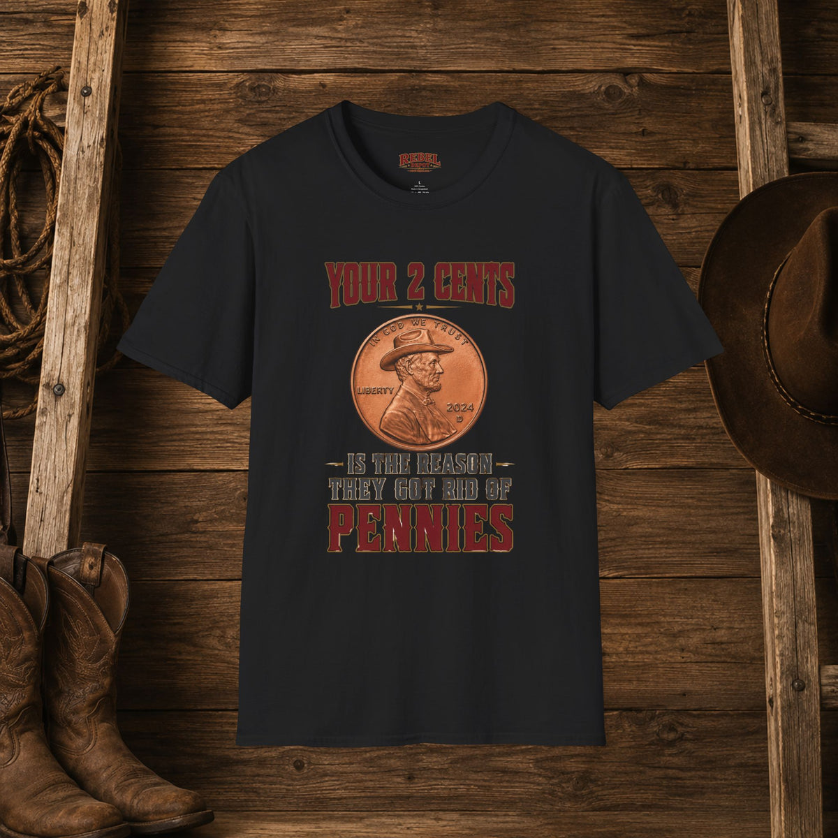 The Reason They Got Rid Of Pennies   Adult Size T-Shirt