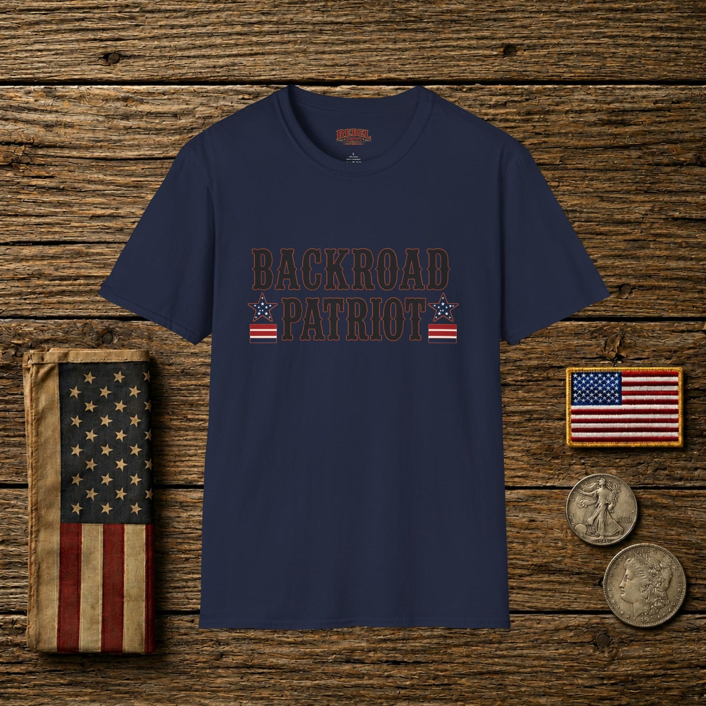 Backroad Patriot  Adult Size T-Shirt