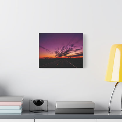 Backroad Sunset Matte Canvas