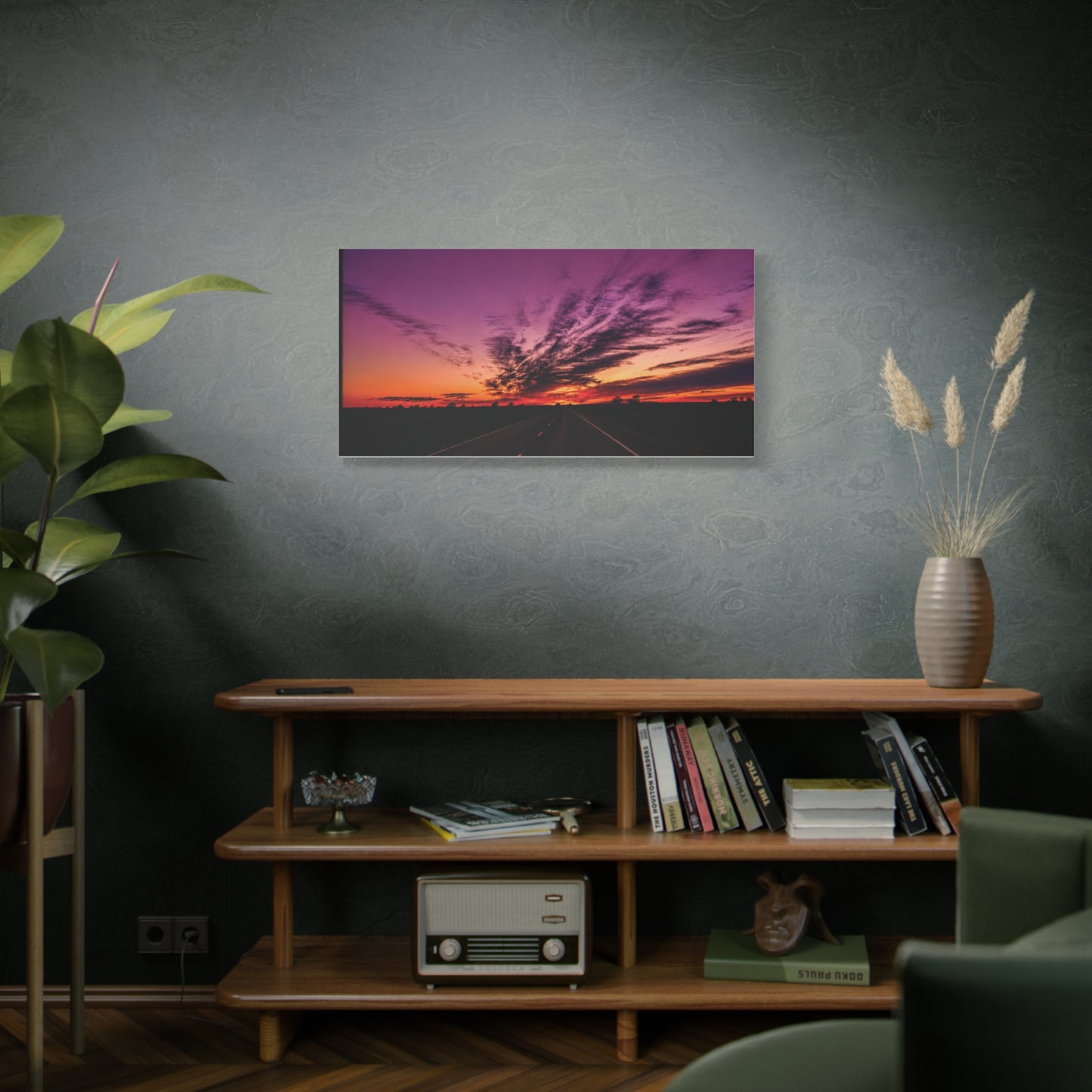 Backroad Sunset Matte Canvas