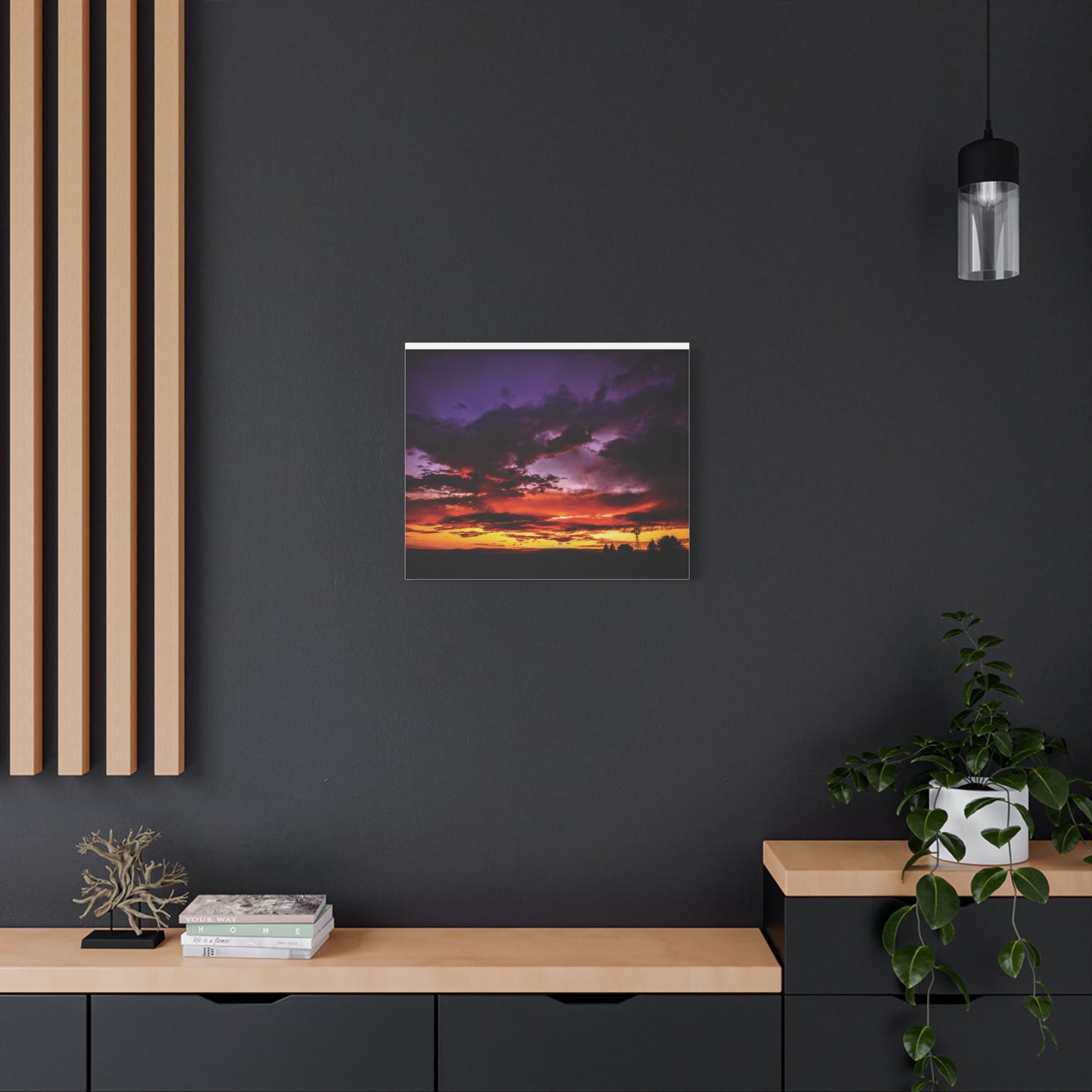 Ranch Sunset Matte Canvas Art