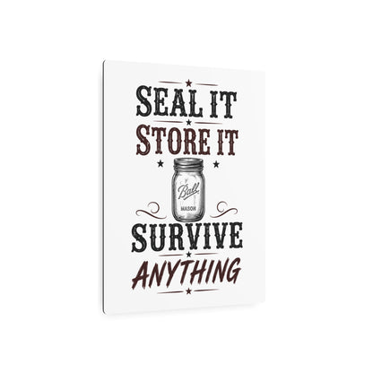 Seal Store Survive  Metal Art Sign
