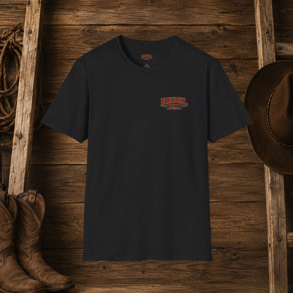 Tiara and Spurs Cowgirl (Back)  Adult T-Shirt