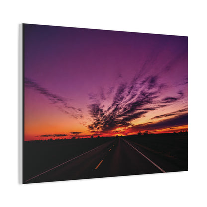 Backroad Sunset Matte Canvas