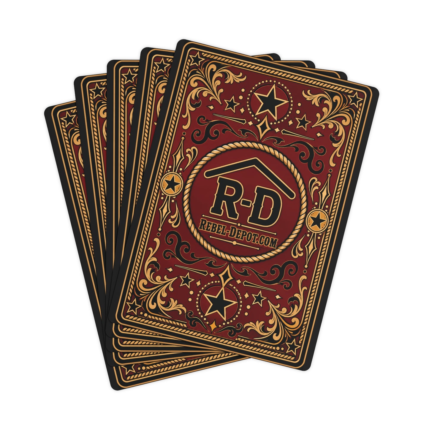 Rafter R-D Star  Poker Cards