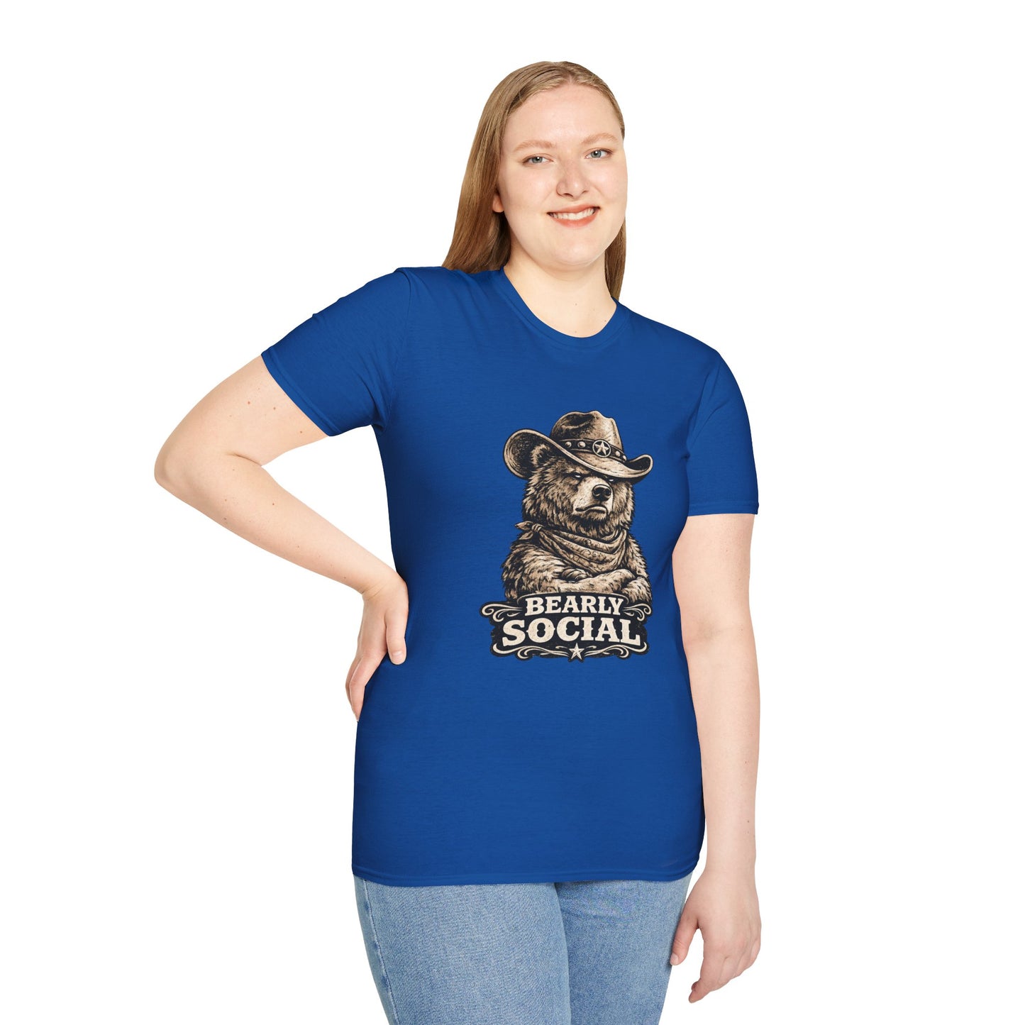 Bearly Social Cowboy T-Shirt