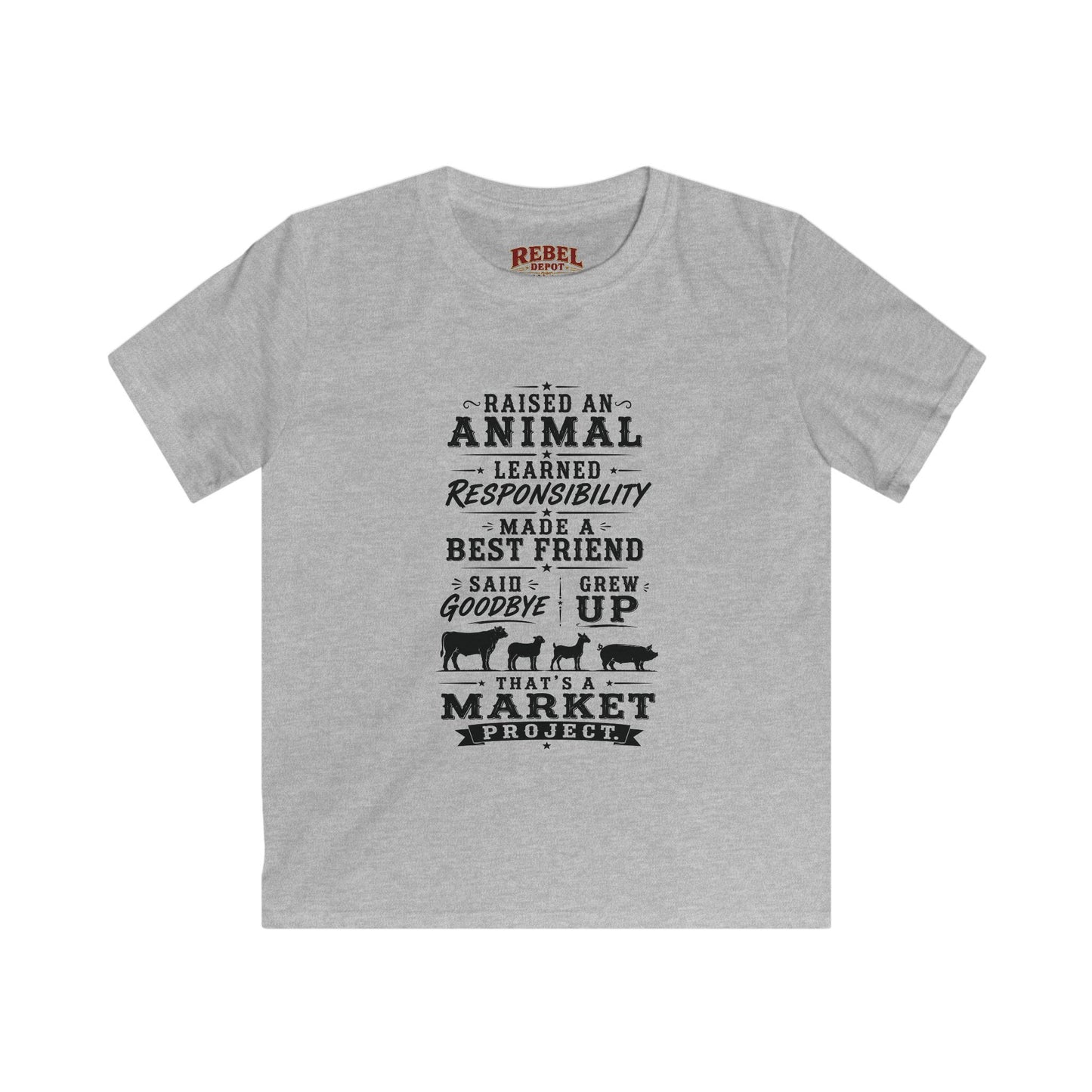 Market Project. Grew Up.   Kids Size T-Shirts
