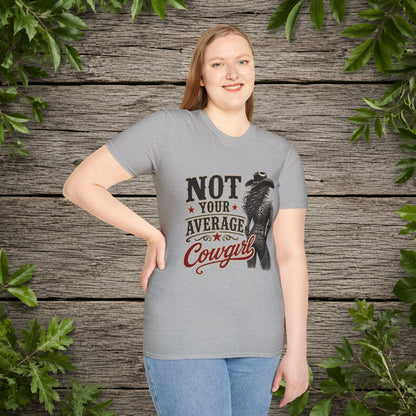 Not Average Cowgirl (Front)   Adult T-Shirt