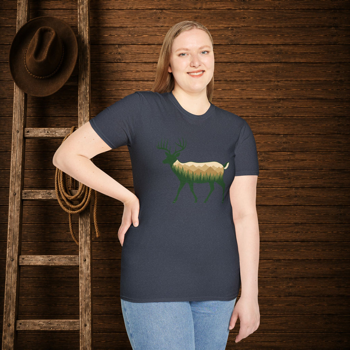 Wilderness Buck   Adult Size T-Shirt