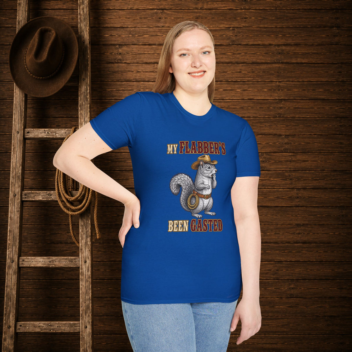 My Flabbers Been Gasted   Adult Size T-Shirt