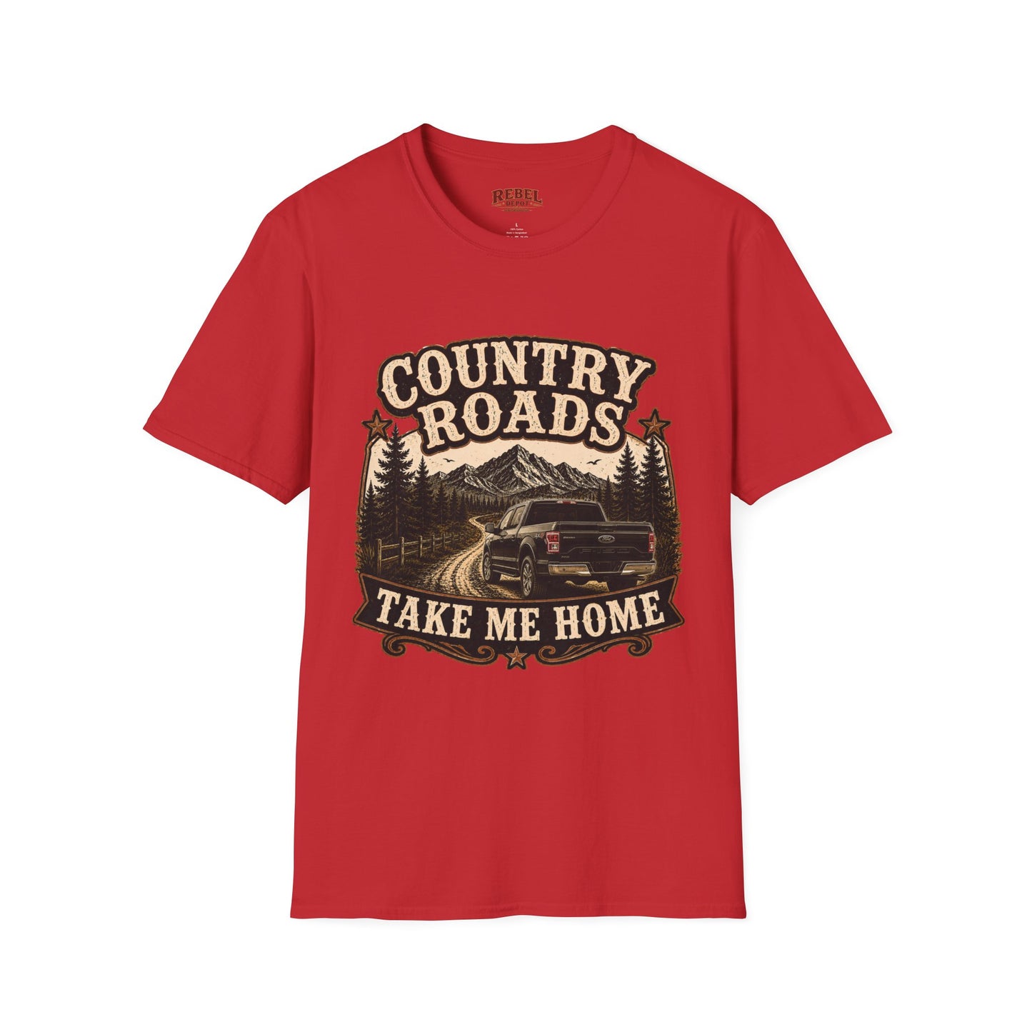 Country Roads Ford  Adult Size T-Shirt