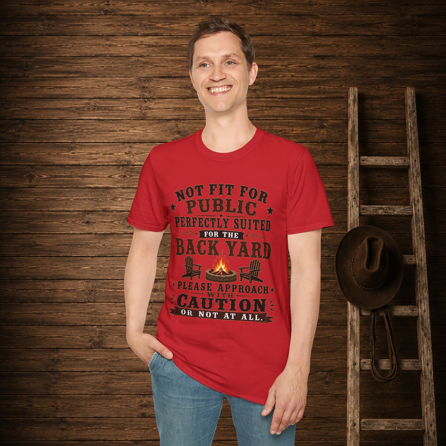 Not Fit For Public  Adult Size T-Shirt